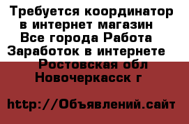 Требуется координатор в интернет-магазин - Все города Работа » Заработок в интернете   . Ростовская обл.,Новочеркасск г.